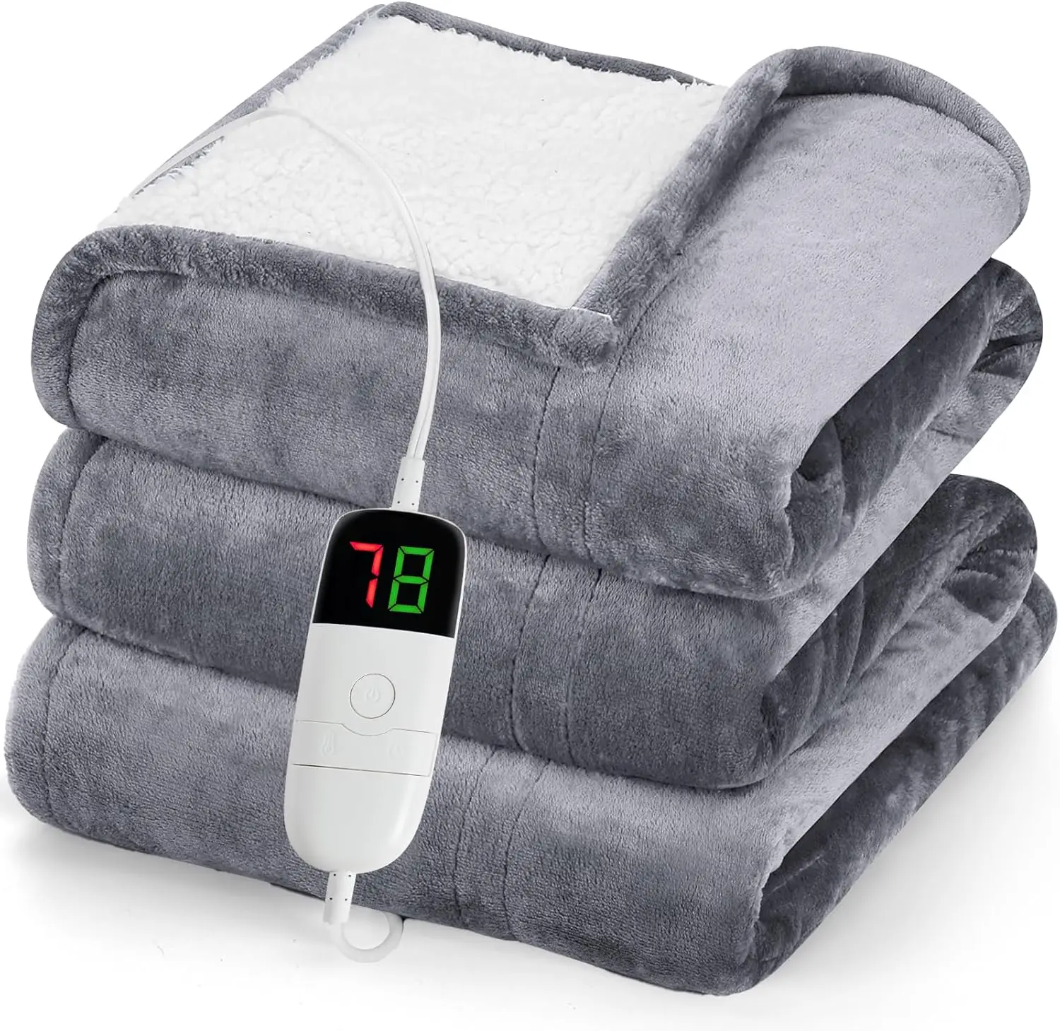 Heated Blanket Electric Throw 50