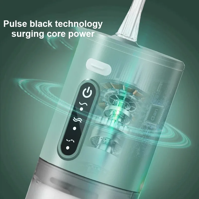 Oral Irrigator Portable IPX7 Waterproof Charge 3 Modes Teeth Cleaner Pulse Dental Handheld Water Jet Flosser Oral Cleaner Home