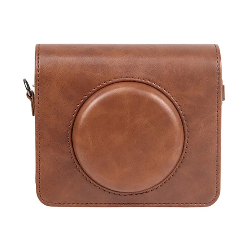 Camera Case Pockets PU Leather Camera Bag Case Replacement Instant Camera Protective Case Protective Accessories for Kodak C300R