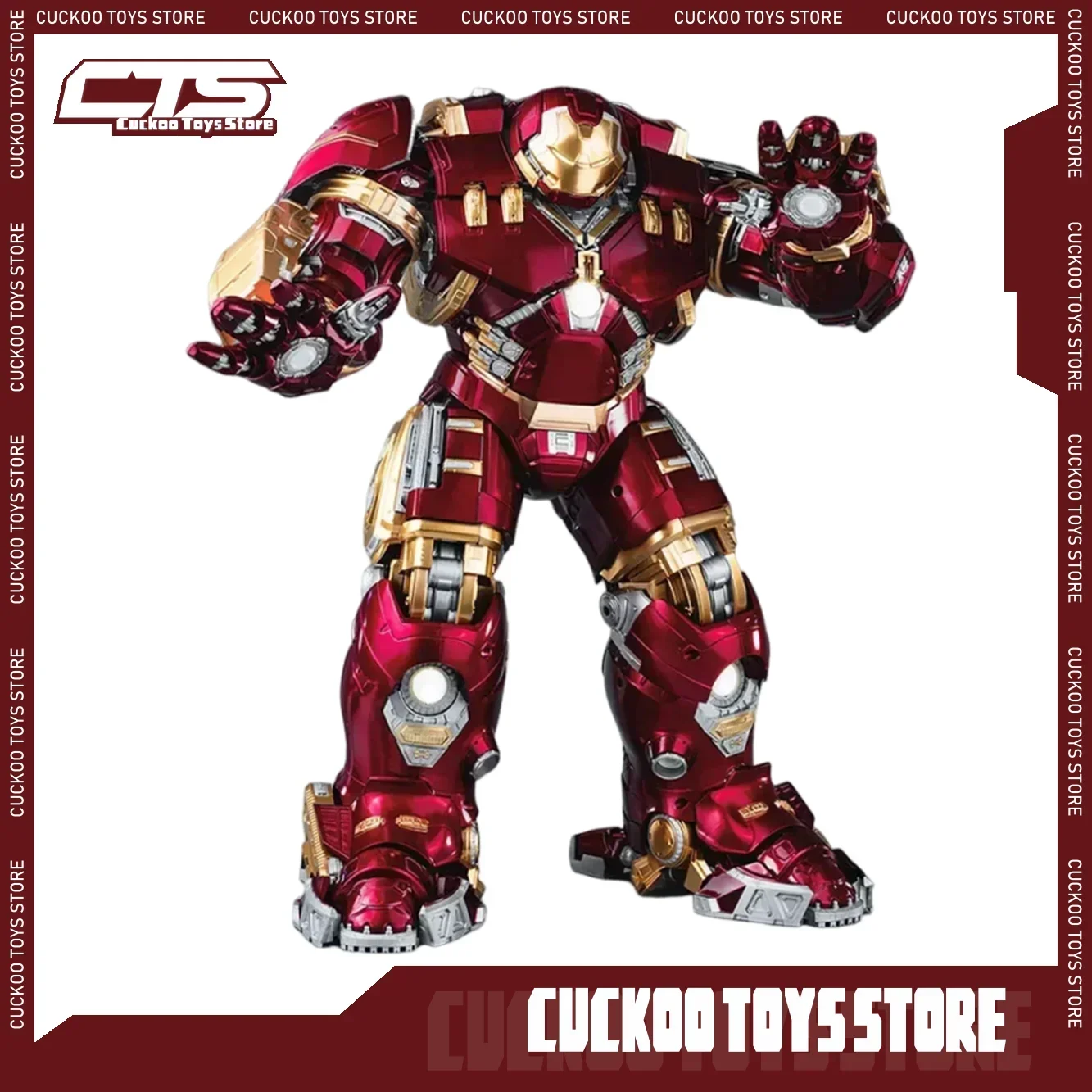 1/7 Fondjoy Toy Marvel Legends Anime Iron Man Action Figure Mark Hulkooster Hulkbuster Armor Assembly Model Doll Toy Birthday