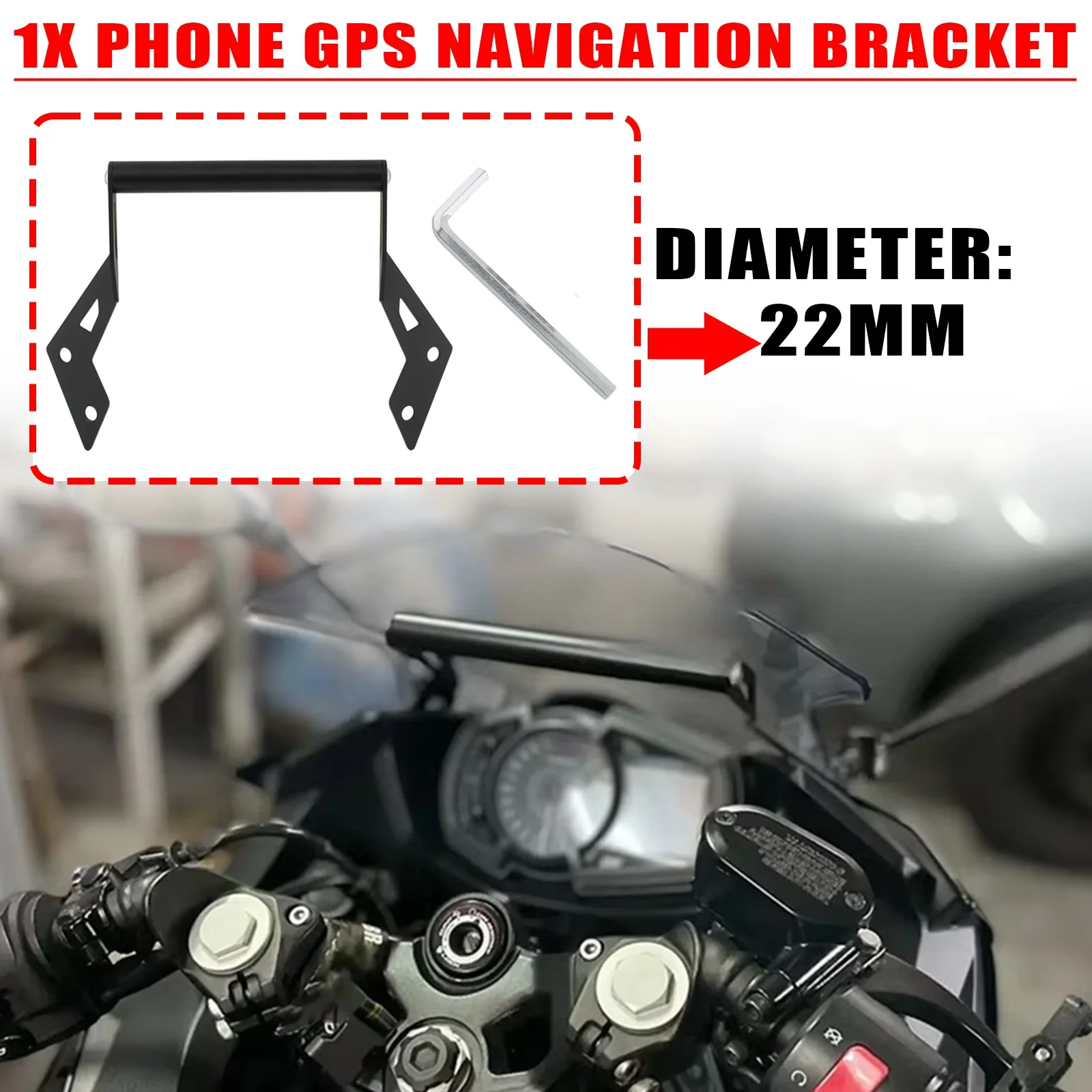 Mobile Phone GPS Navigation Plate Bracket For Kawasaki Ninja 400 250