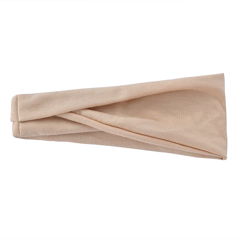 6Pcs Women Headband Solid Twist Cotton Wide Turban Knotted Headwrap Girls Hairband Fashion Hair Accessories Wholesale