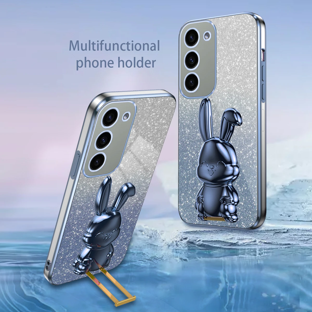 Funda con soporte de conejo lindo para Samsung Galaxy, S23, s24, S22, S21, S23, S20, S21 Fe, S24, S22 Plus, Ultra, S21fe, s20 Fe, s, 23fe