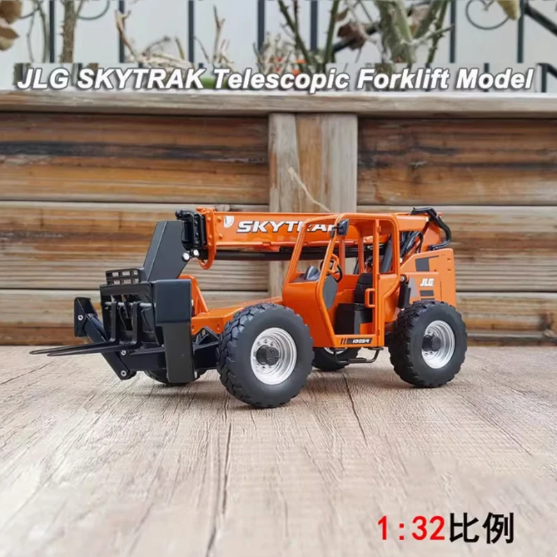 

Diecast 1:35 Scale Telescopic Arm Forklift Stacker Machine Alloy Engineering Model Collection Souvenir Static Show Holiday Gift