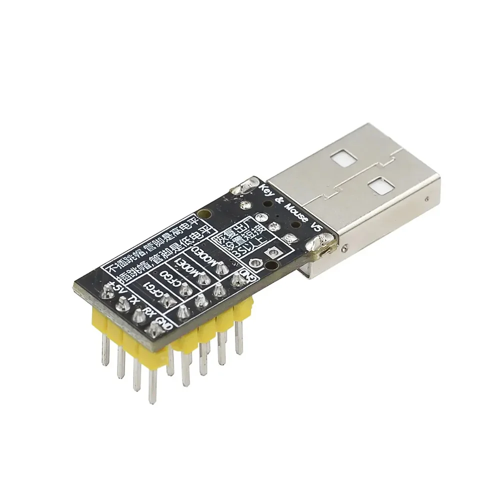 CH9329 Módulo UART TTL Porta Serial para USB HID Mouse Teclado Completo, Jogo Livre de Driver, Caixa de Desenvolvimento