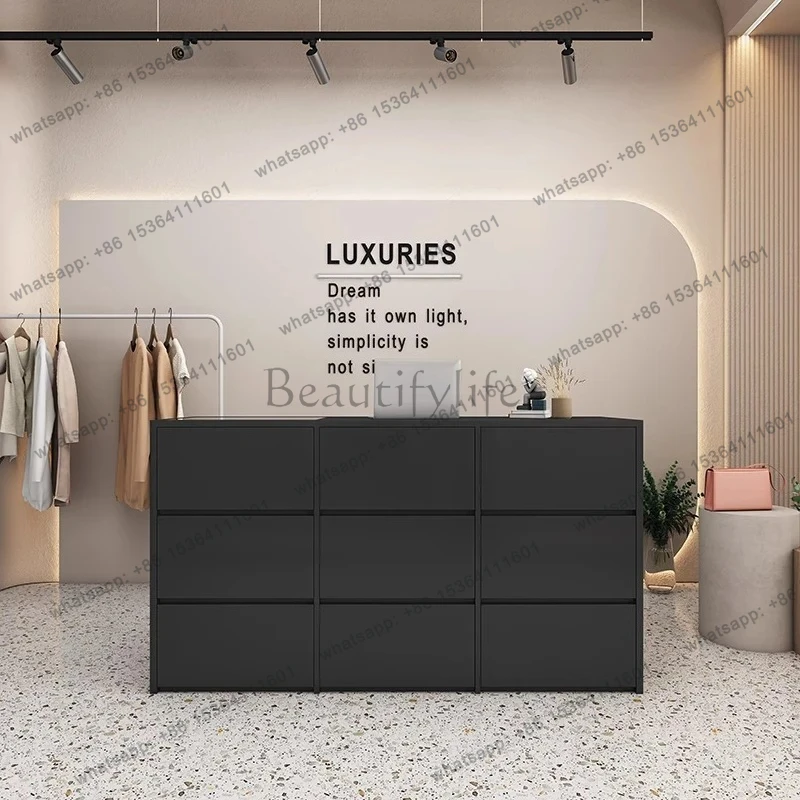customized Accessories Reception Desks Design Luxury Display Reception Desk Decor Caja Registradora Negocio Commercial Furniture