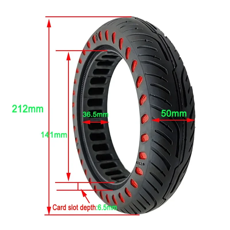 8.5X2 electric scooter tire color honeycomb solid tire For 8.5-inch Xiaomi M365Pro/Pro2 explosion-proof sliding outer tire