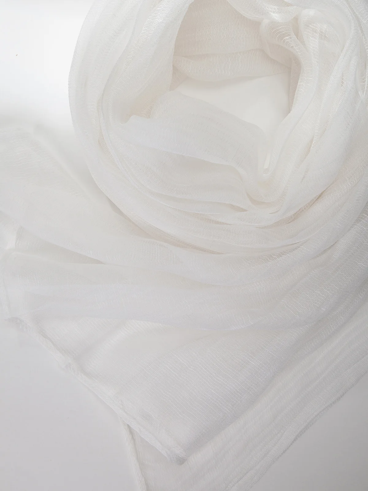 Damen-Organza-Schal, transparenter, durchsichtiger Gaze-Schal, leichter Sonnenschutz-Wickel, atmungsaktiv, modisch, für den Sommer und den Alltag – Detail 17