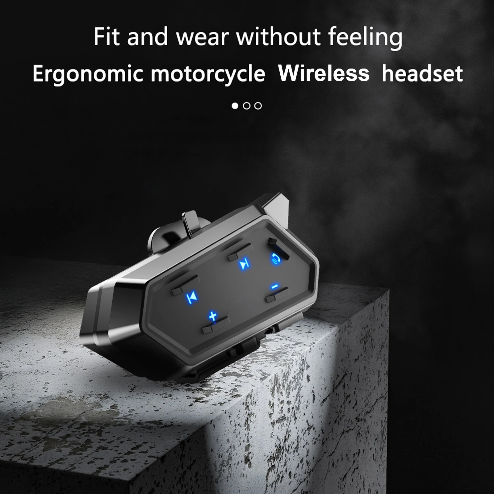 

Motorcycle Helmet BT Headset Motorcycle Helmet Speaker Helmet Headphone Compatible with All Helmets