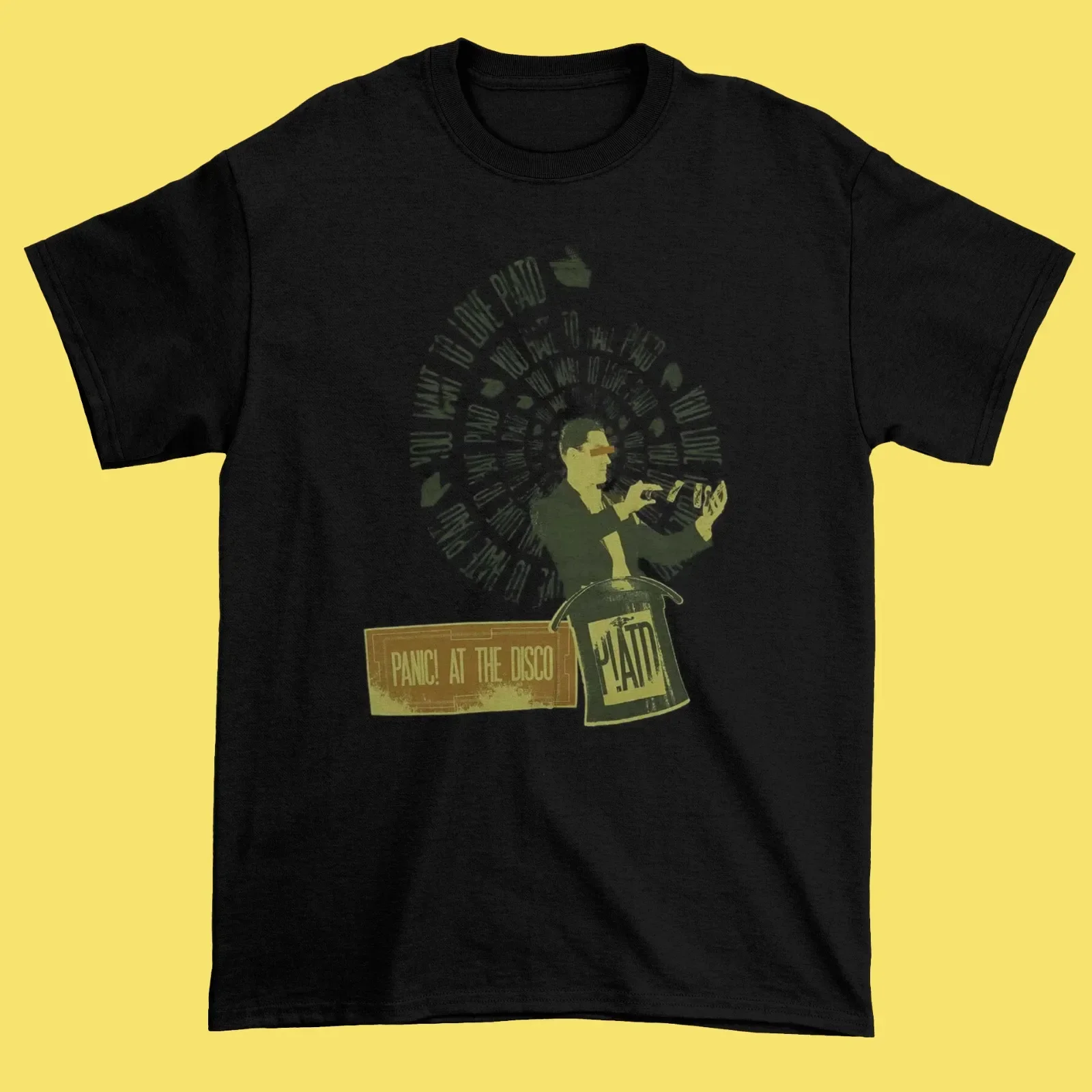 Boys' Panic! At The Disco Hypnosis Band Full size Black SHirt