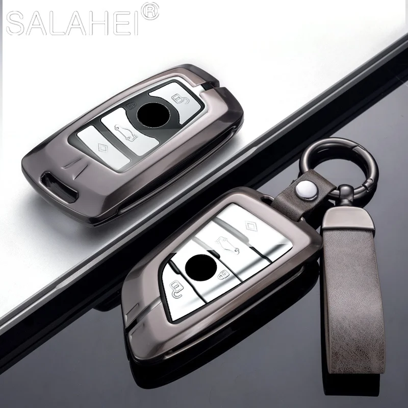 

Zinc Alloy Leather Car Remote Key Case Cover For BMW X1 X3X4 X5 X6 X7 1/3/5/6/7 Series F30 F20 F10 F18 F22 F01 F06 F02 M3 M5 G12