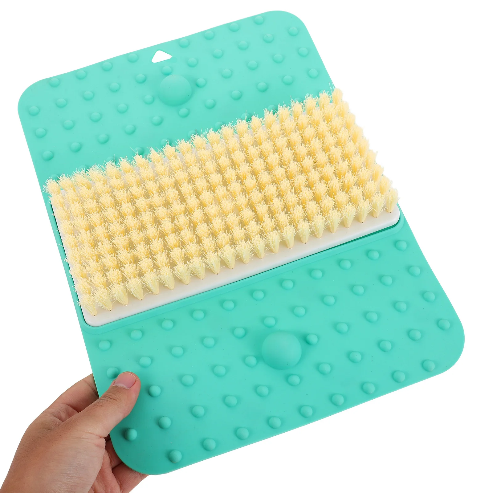 

Shower Foot Scrubber Mat Non Slip Suction Cups Exfoliating Brush for Dead Skin Removal Lazy Cleaning Bath Massage Pad for Tired