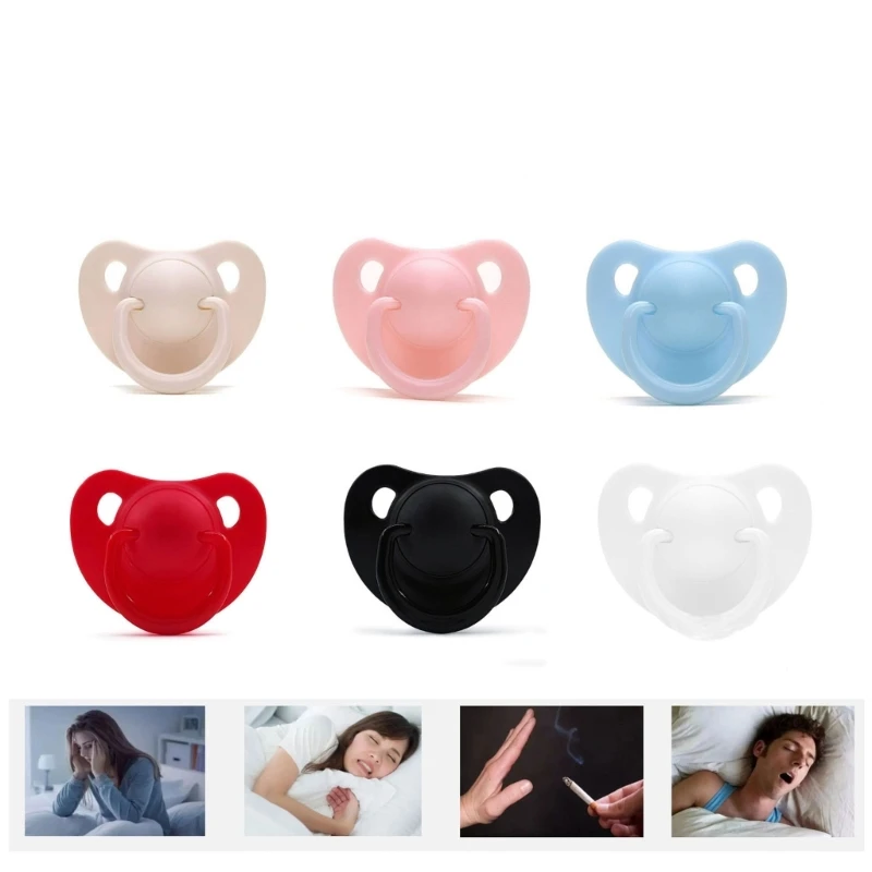 E7CE Adult Pacifier Silicone Dummy Nipple Chewable Toy Soothing Pacifiers for Autisms High Pressure Work & Anxious People