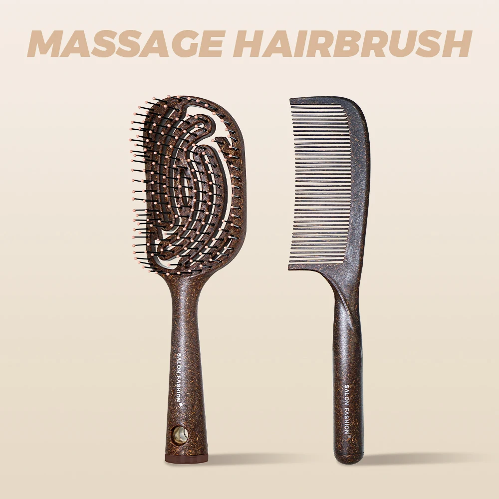 Vented Massage Brush Straightening Comb Set Anti-static Ideal for Daily Home Bathroom Use Wet Hair Blow-drying Braiding Styling