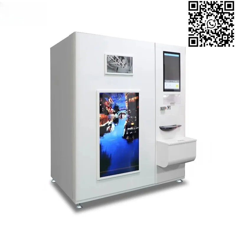 Customized New Hot Food Vending Machine with Metal Perforator Prevents Food Expansion From Heat Includes Tableware Box