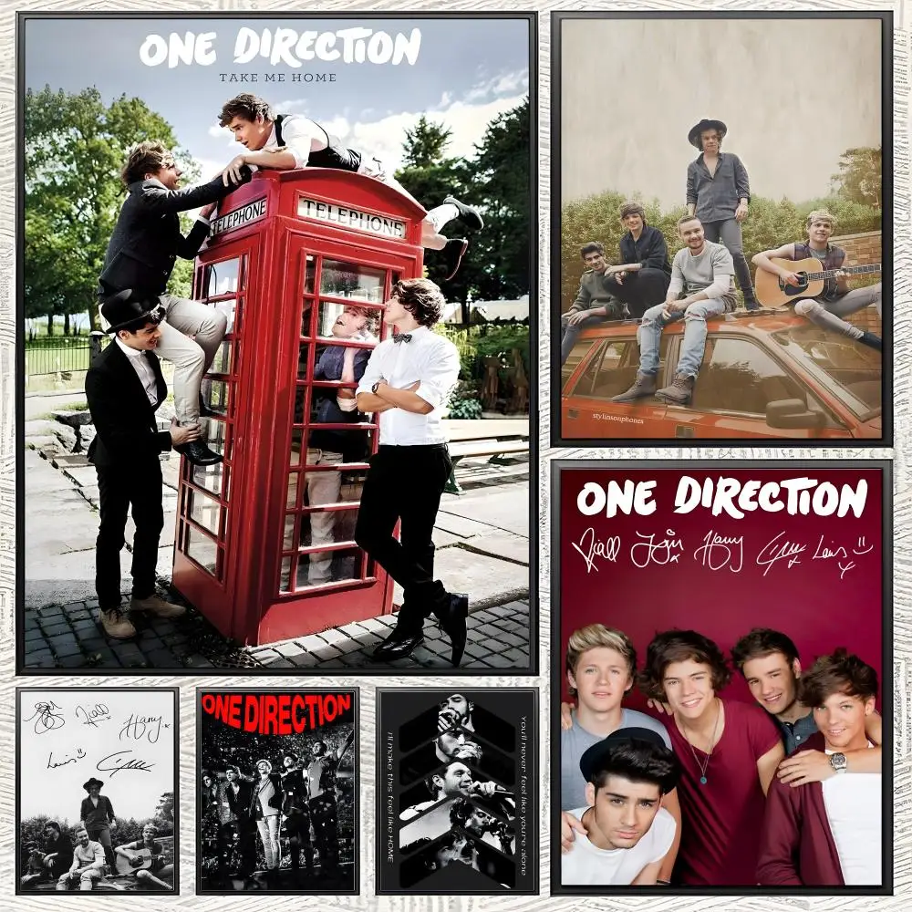 BoyGroup O-One D-Direction Poster Posters Self-adhesive Paper Print Home Living Room Bedroom Entrance Bar Cafe Art