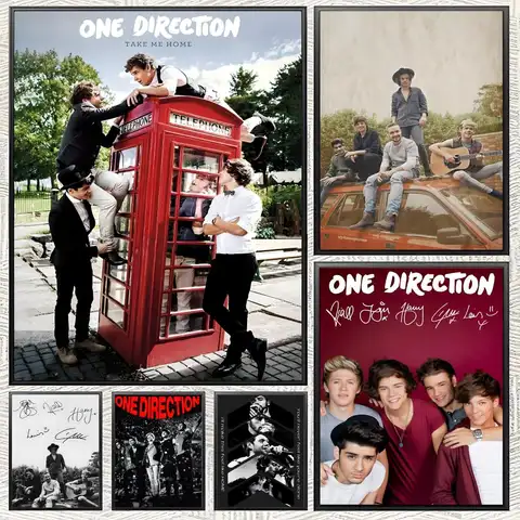 BoyGroup O-One D-Direction Poster Posters Self-adhesive Paper Print Home Living Room Bedroom Entrance Bar Cafe Art