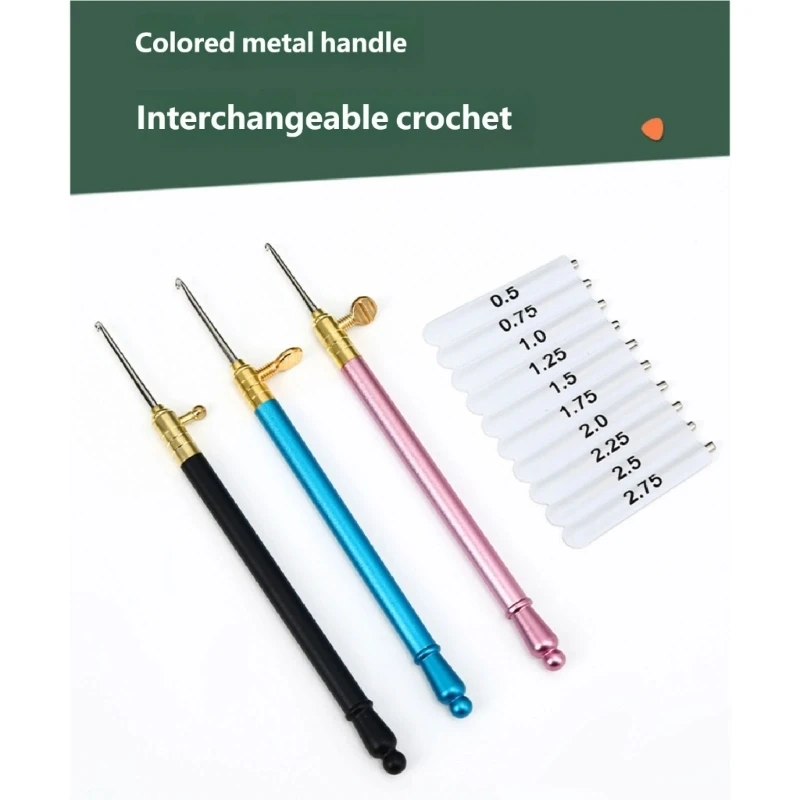 Beginner Friendly Crochet Hook Set For Learning Basic Knitting Skills 400D