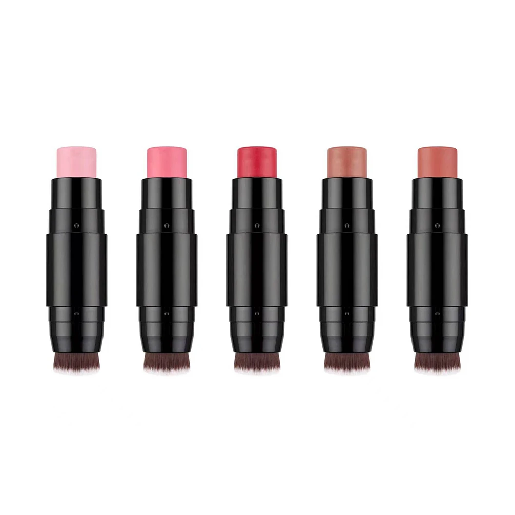 5colors Blush Stick with Brush Custom Logo Wholesale Long Lasting Matte Waterproof Natural Private Label Makeup Cruelty Free