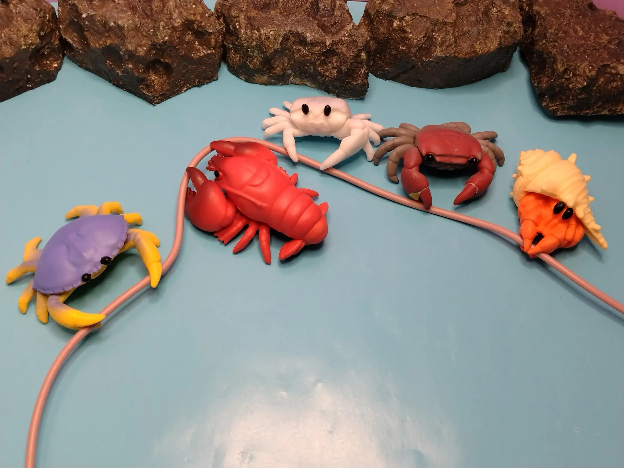 Yell Cable Chopping Crab juguete divertido clip cangrejo para niños - imagen 3