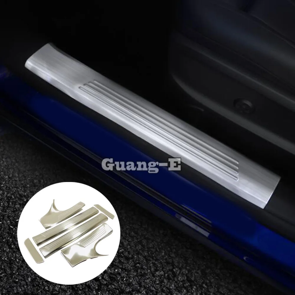 

Car Cover Stainless Steel Pedal Door Sill Scuff Plate Inner Stick Threshold Trim 6PCs For Mercedes Benz GLA 2020 2021 2022 2023