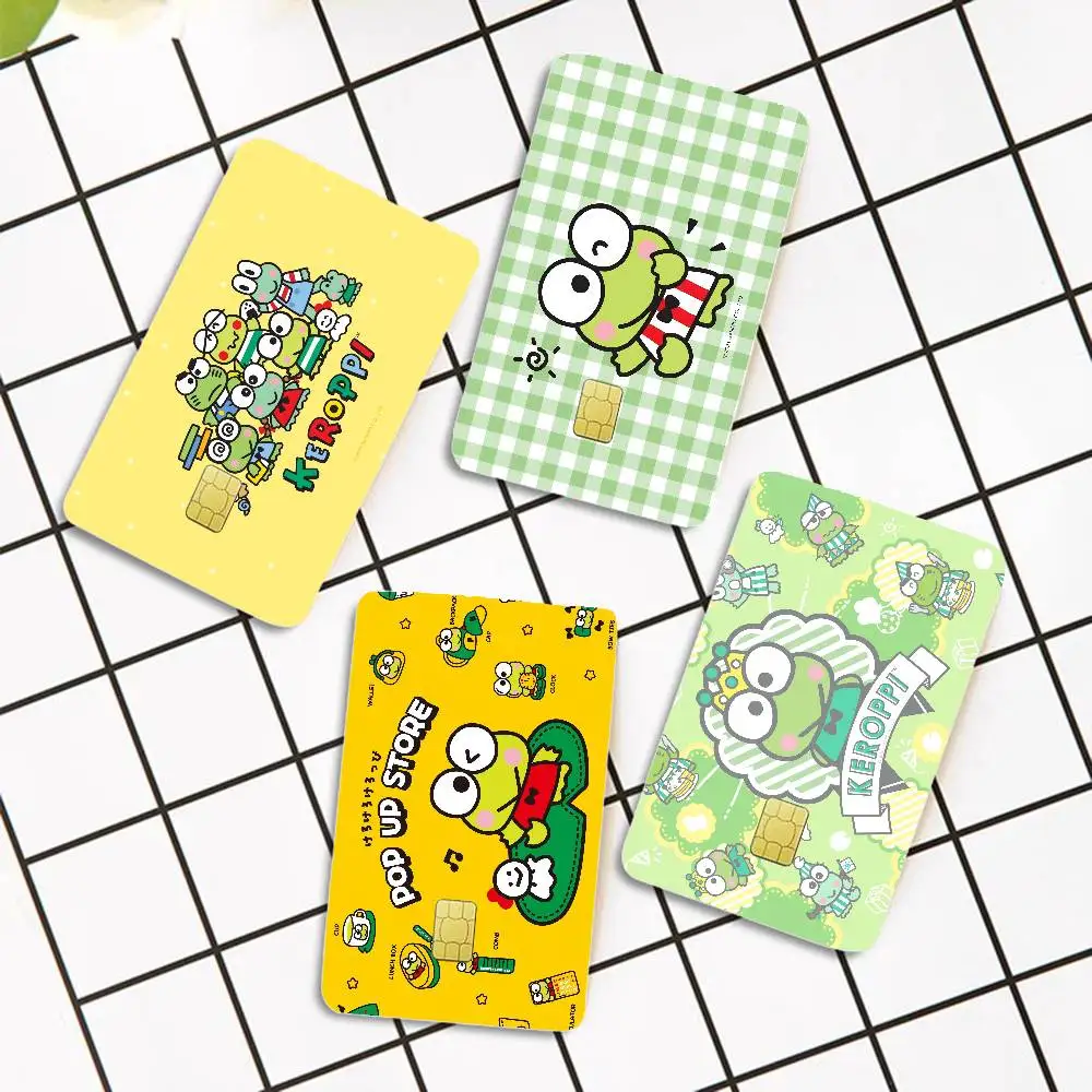 K-keroppiS Frog Anime Cartoon Sticker Film Skin for Credit Card Debit Bank Bus Card