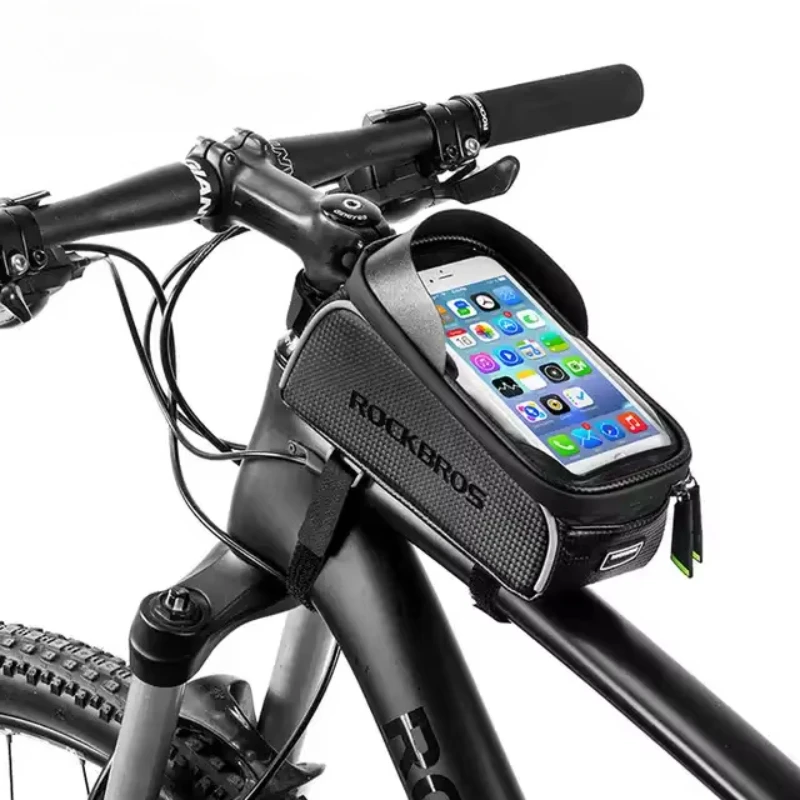 

6.0 Inch Waterproof Touch Screen Cycling Top Front Tube Frame Bag