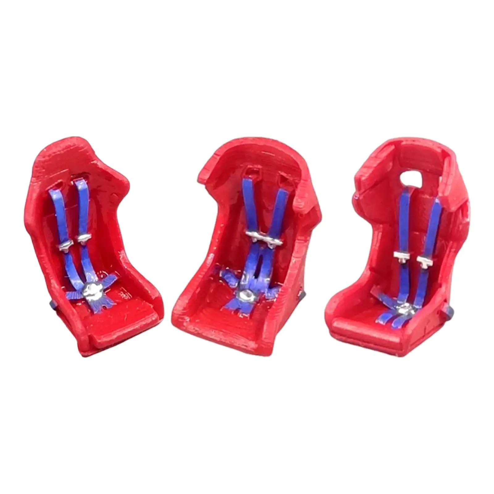 1/64 Scale Car Bucket Seat Mini Car Interior Accessory for Architectural Buildings