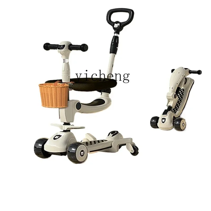 Scooter For Children And Kids Baby Female Pedal Walker Car Three-in-One