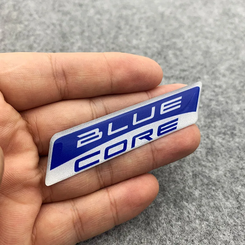 1pc Motorcycle 3D Drip Adhesive Sticker Reflective Scooter For Motorcycles Waterproof Decoration FI BLUE CORE Scratch Film