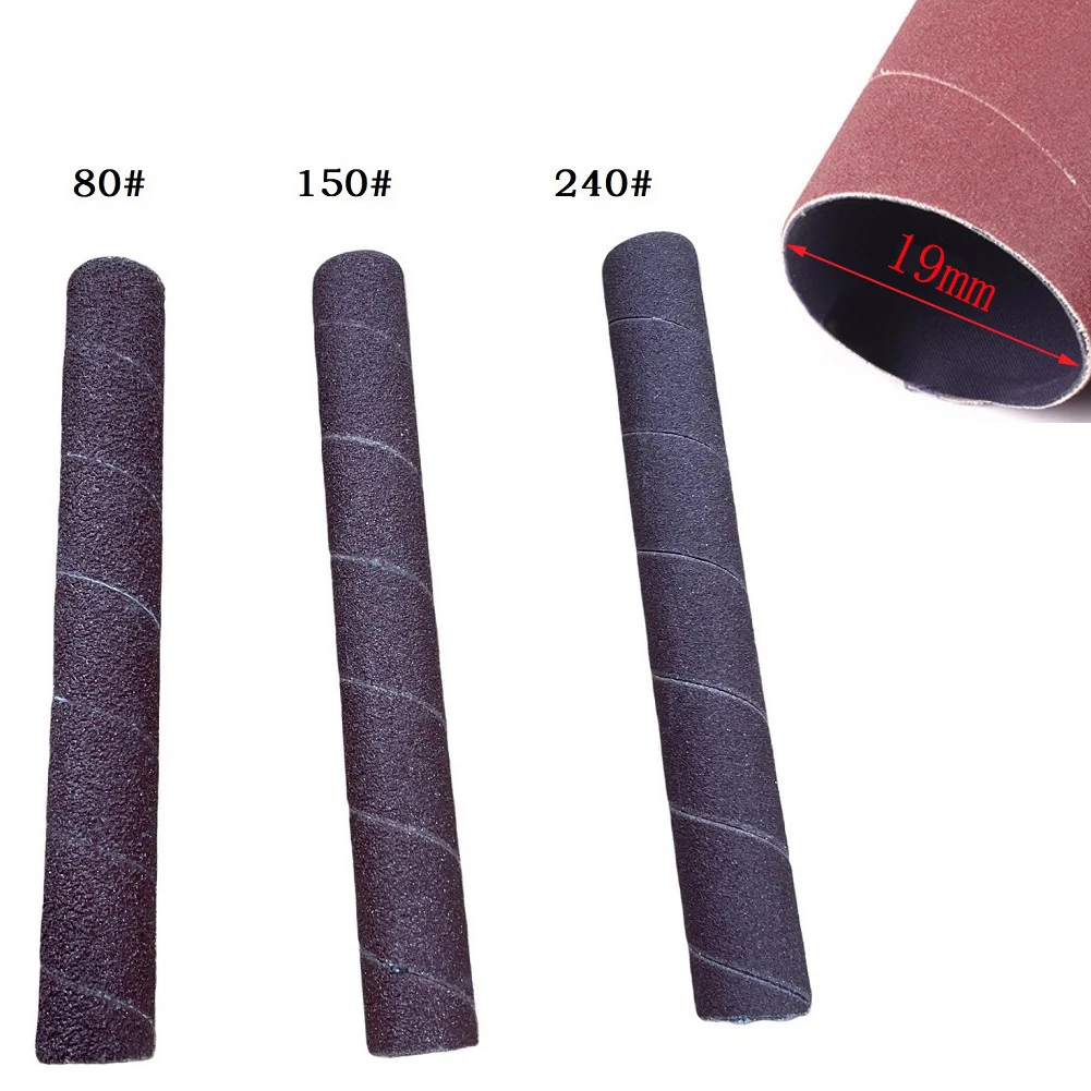 1PC 4.5inch 80/150/240 Grit Sanding Drum Sleeves Sandpaper For Oscillating Spindle Sander Polishing Tools Accessories