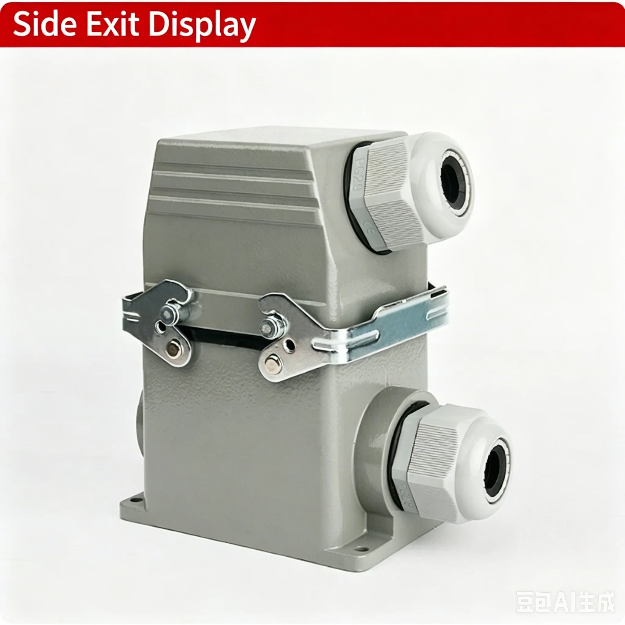 HDC-HE-032M Heavy-Duty Connector H32B-HE-032 Rectangular Aviation Plug and Socket Industrial Waterproof 16A High and Low Base