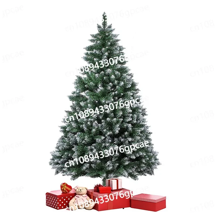 Christmas Tree 180cm Pointed Spray White Pine Cone Red Fruit Decorative Christmas Tree 980 Branches