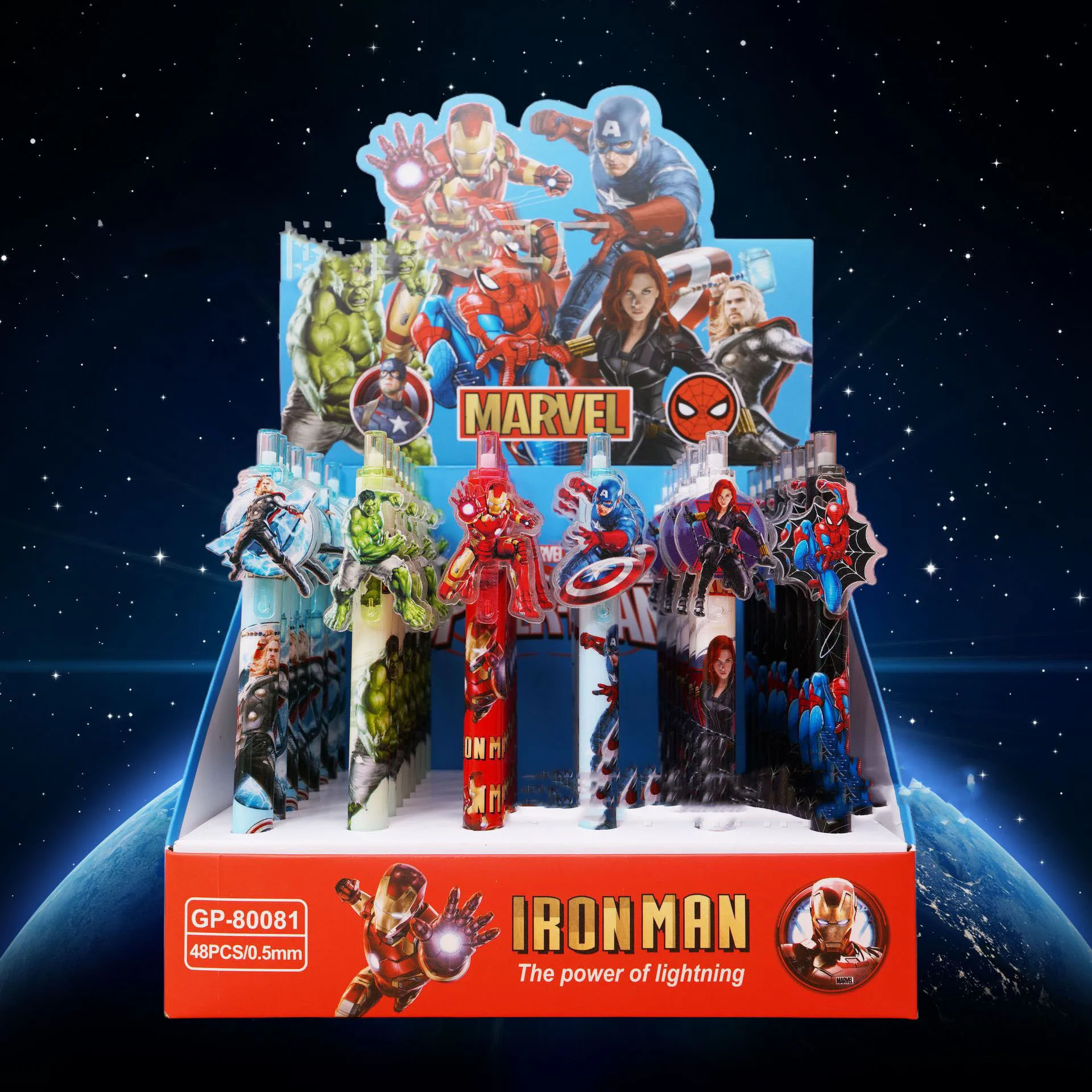 

Новая модель гелевой ручки «Человек-паук»: милая аниме-ручка с двумя периферийными элементами, волшебная, легко нажимаемая, синяя, синхронная с музыкой.