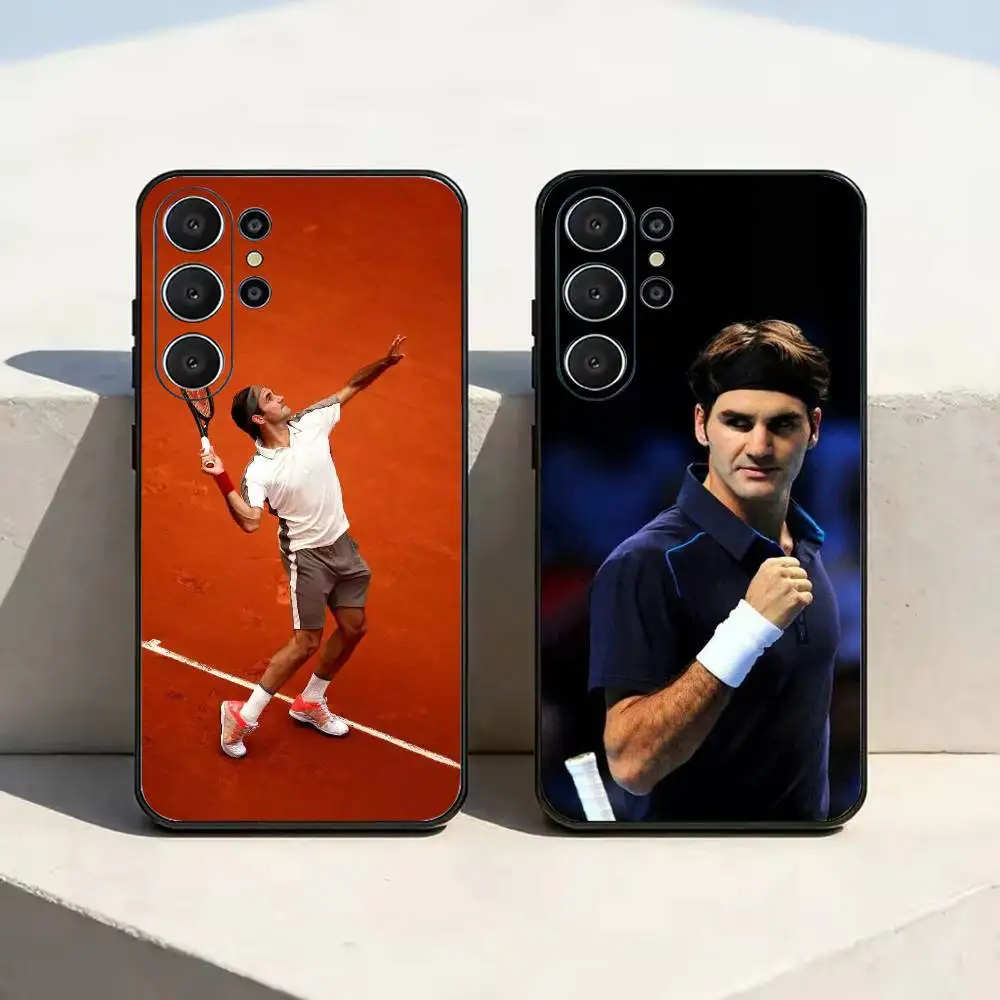 Hot T-Tennis R-Roger F-Federer Phone Case For Samsung S25,S24,S21,S22,S23,S30,Ultra,S20,Plus,Fe,Soft Silicone Black Cover