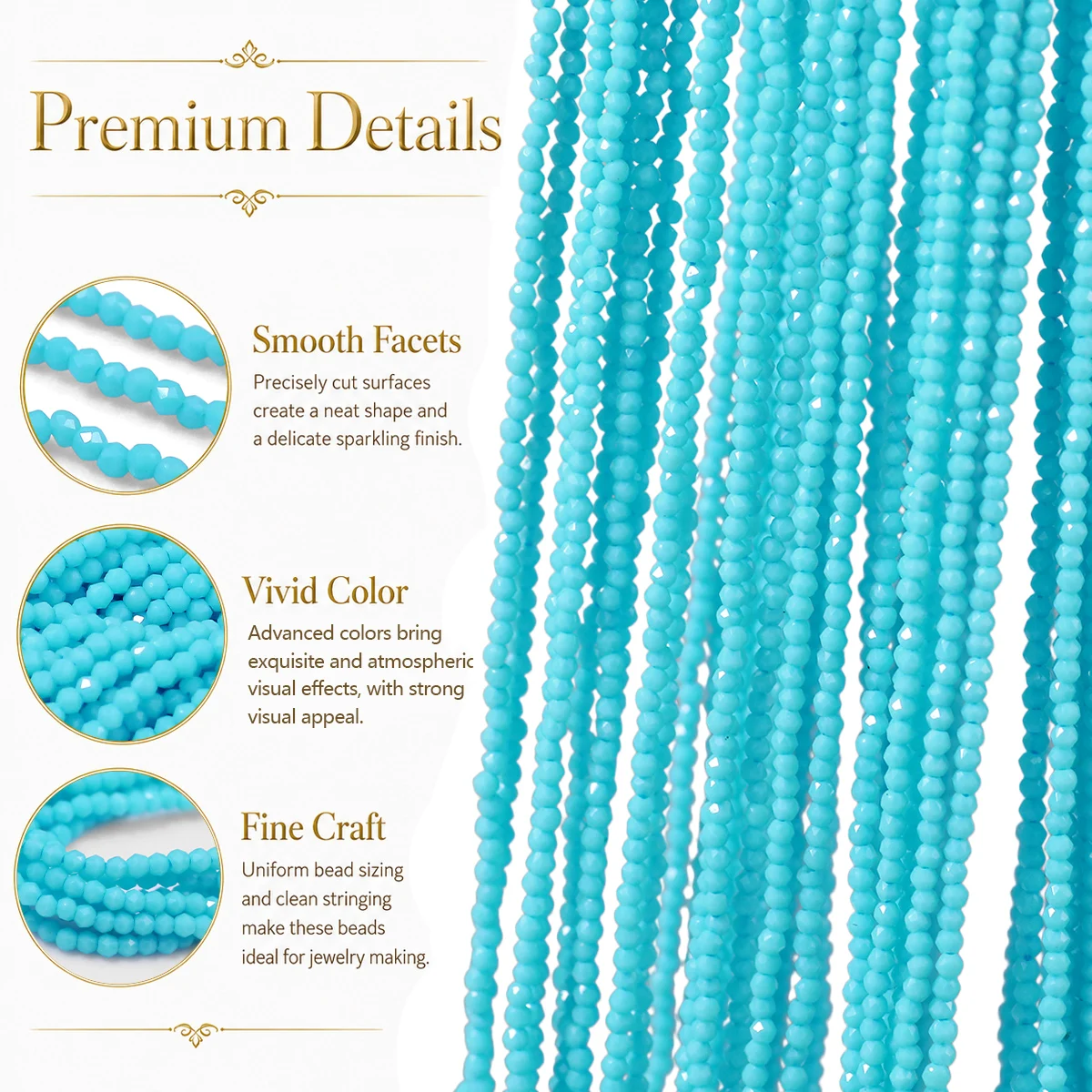 2mm 180-540Pcs Light Blue Crys - đánh giá và giá Glass Seed Beads 2Mm Jewelry Making