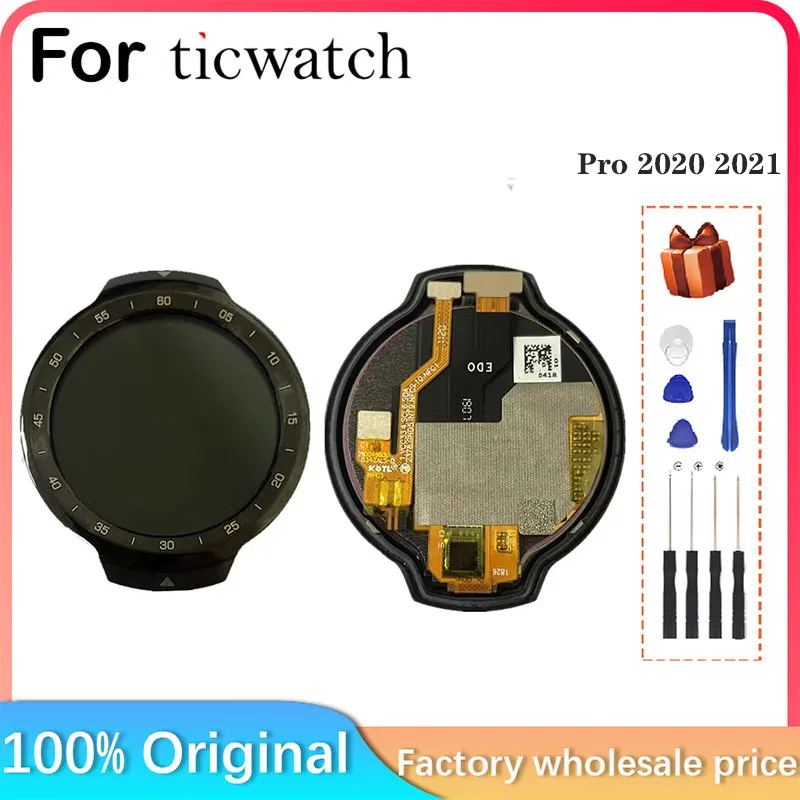 

For Ticwatch Pro 2020 2021 smart watch LCD display Touch panel digitizer for Ticwatch Pro 2020 2021 AMOLED LCD display