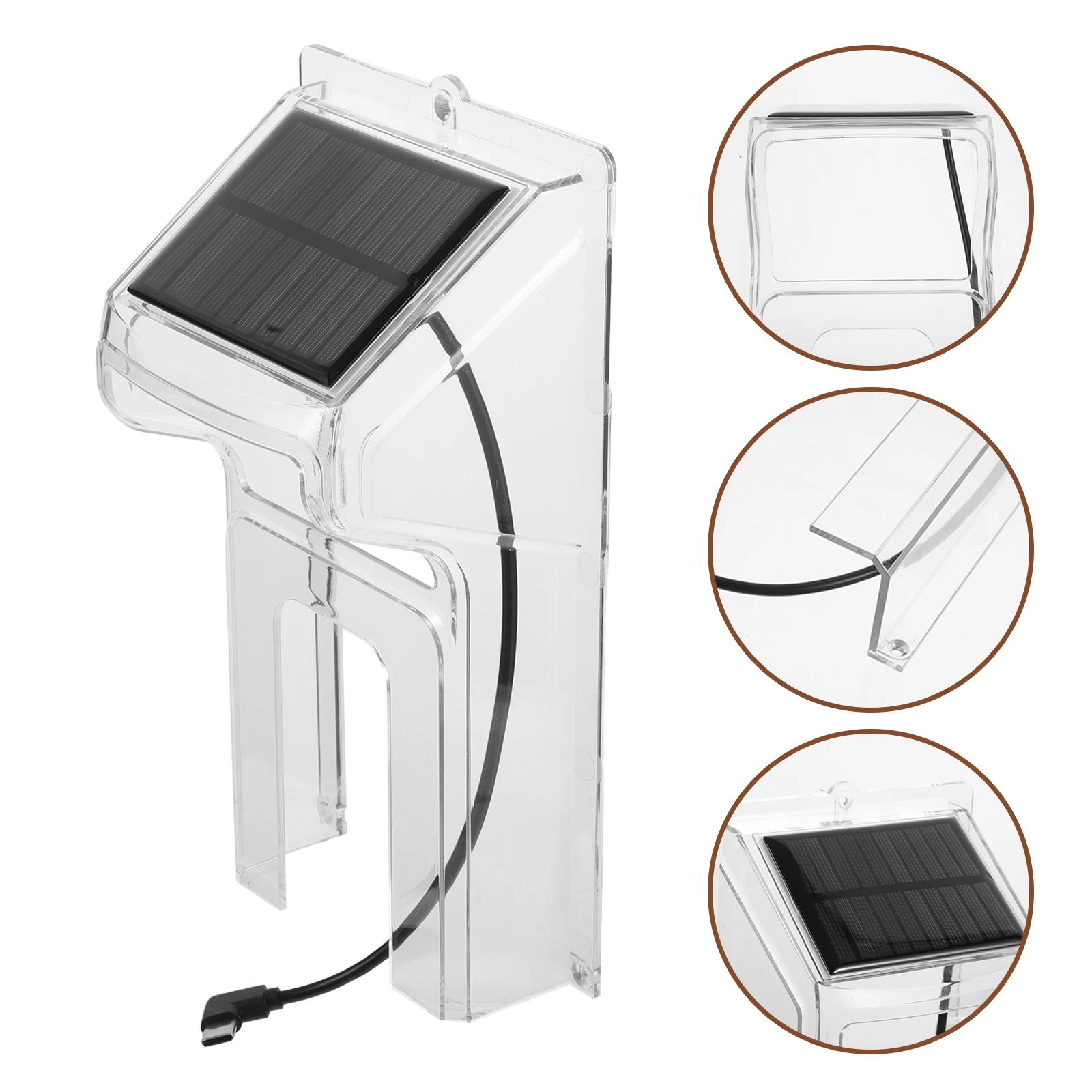

Weatherproof Universal Transparent Access Control Keypad Waterproof Outdoor Decorative Doorbell Chime Cover Protective Rainproof
