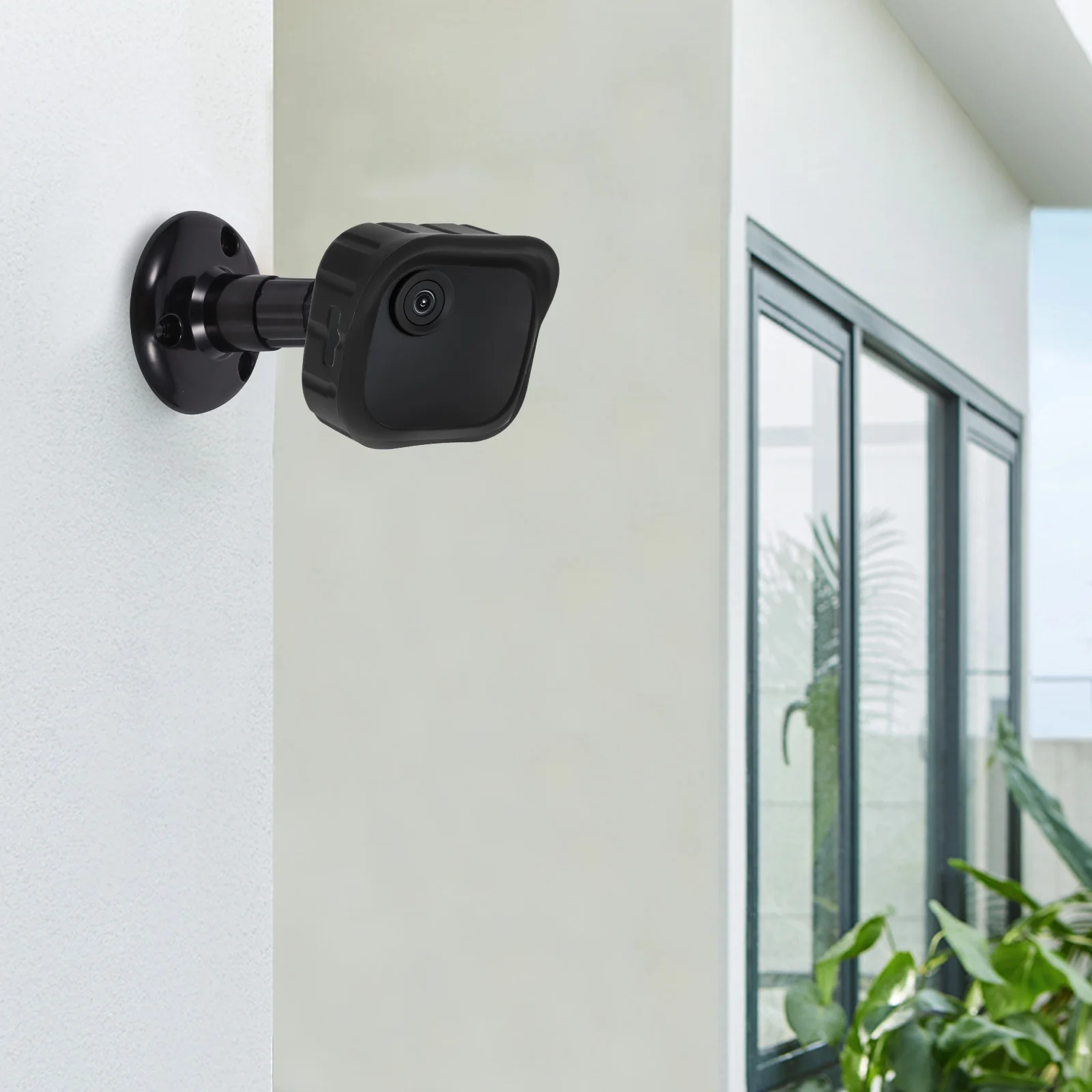 

3pcs Bracket No-Drill Mount Black ABS Security Wall Mounting for Indoor Easy Install Space Saving Wall