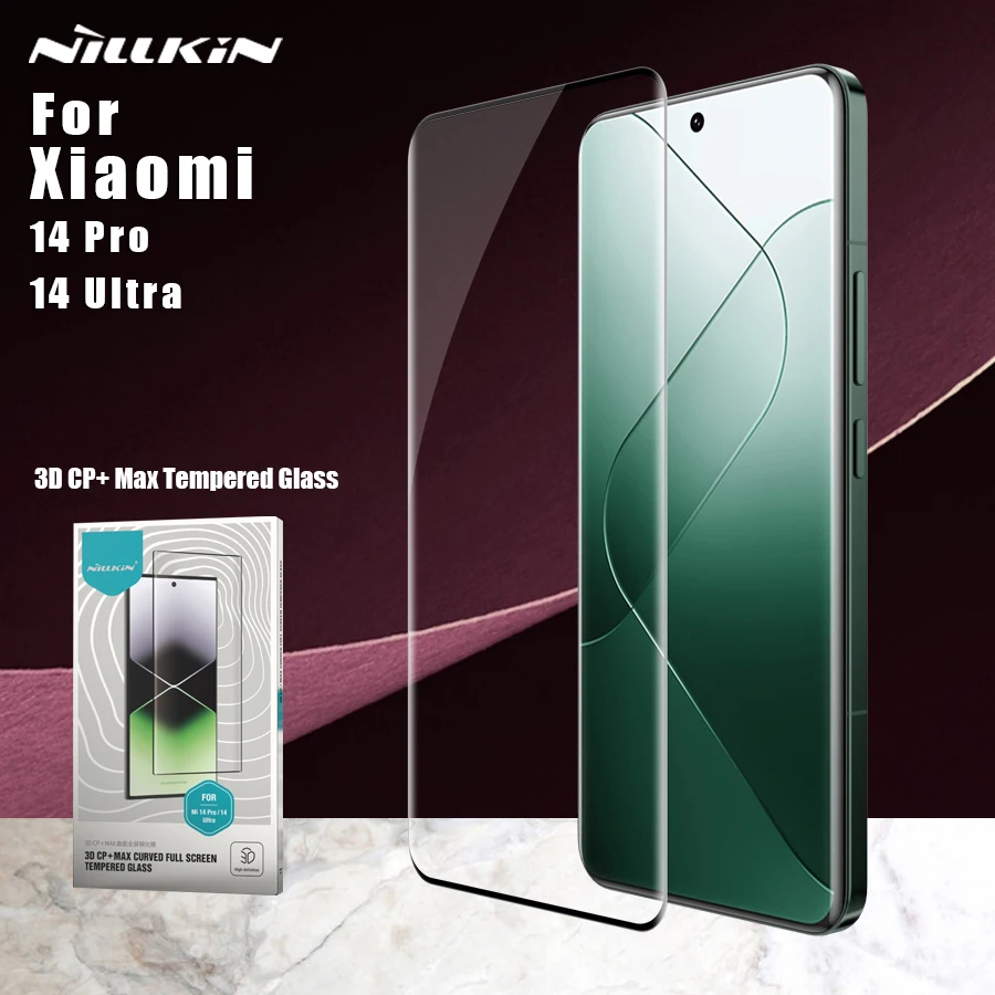 Nillkin для Xiaomi Mi 14 Ultra/14 Pro 5G 3D CP + MAX закаленное стекло с полным покрытием, противовзрывная защита для экрана телефона