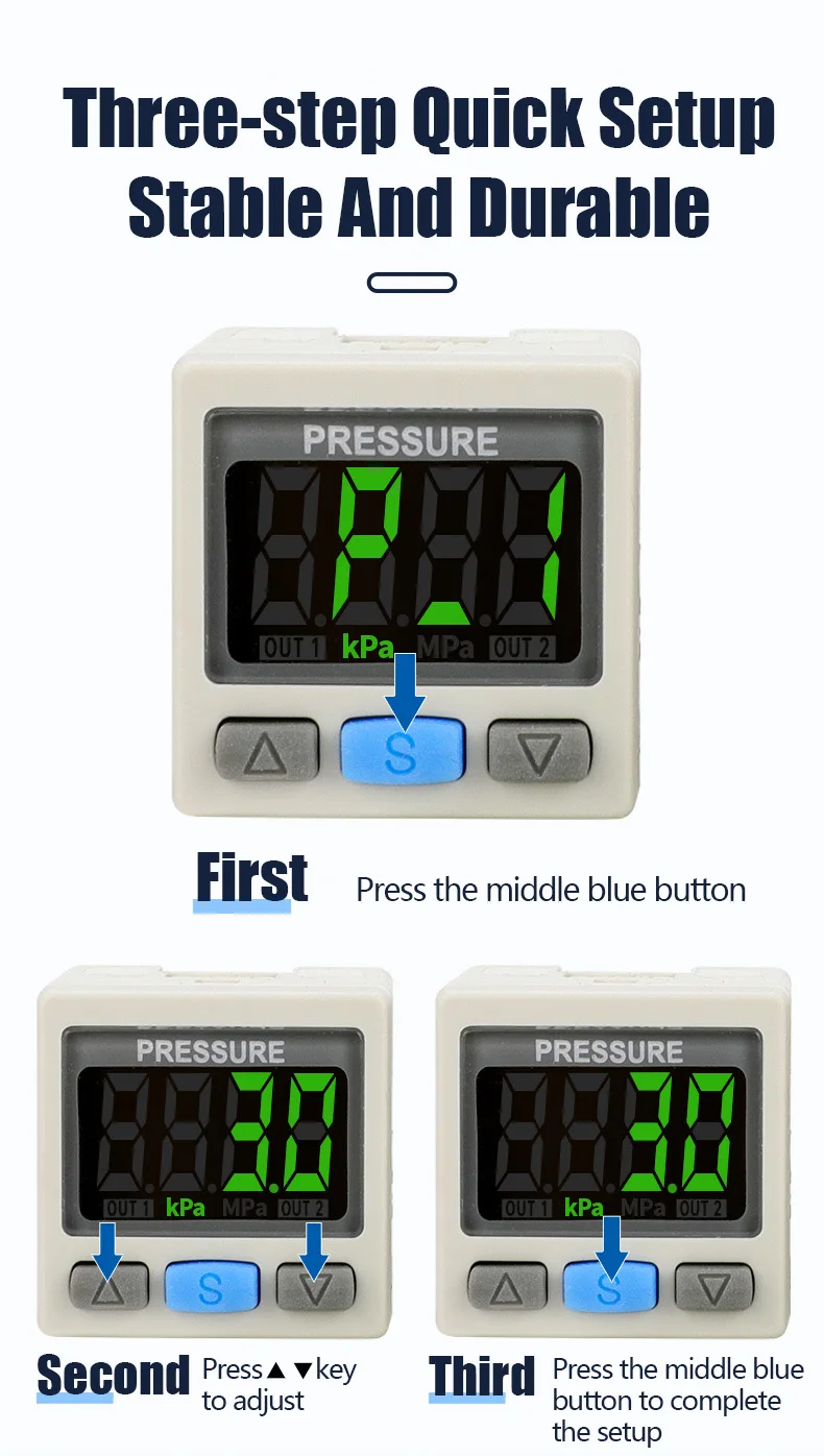 Digitalanzeige-Druckschalter Posiitve Negativ-Mischdruck ISE30A ZSE30A DPSN1 DPSP1 – Detail 3
