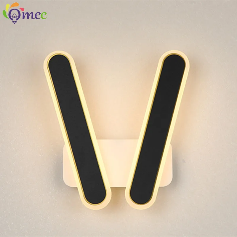 Moderne minimalist ische LED-Wand leuchte schwarz weiß Innendekoration Lampen Wand leuchte Wohnzimmer up down Licht Innen für Schlafzimmer