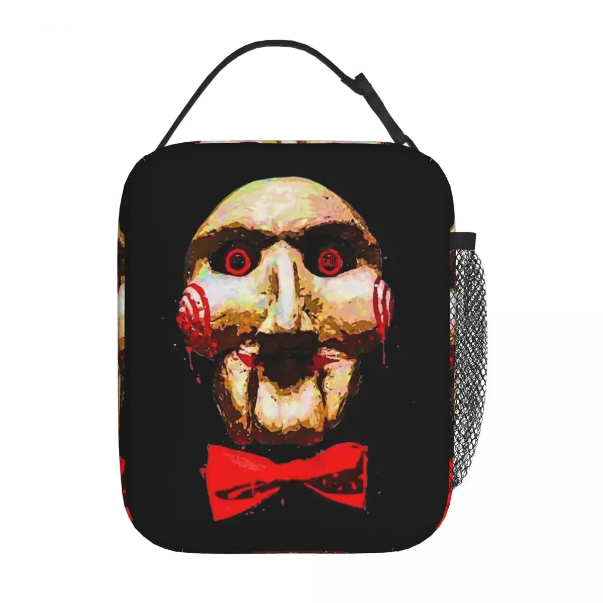 Saw Movie Skull Head Horror Thermal Insulated Lunch Bags for Picnic Portable Food Bag Cooler Thermal Lunch Box