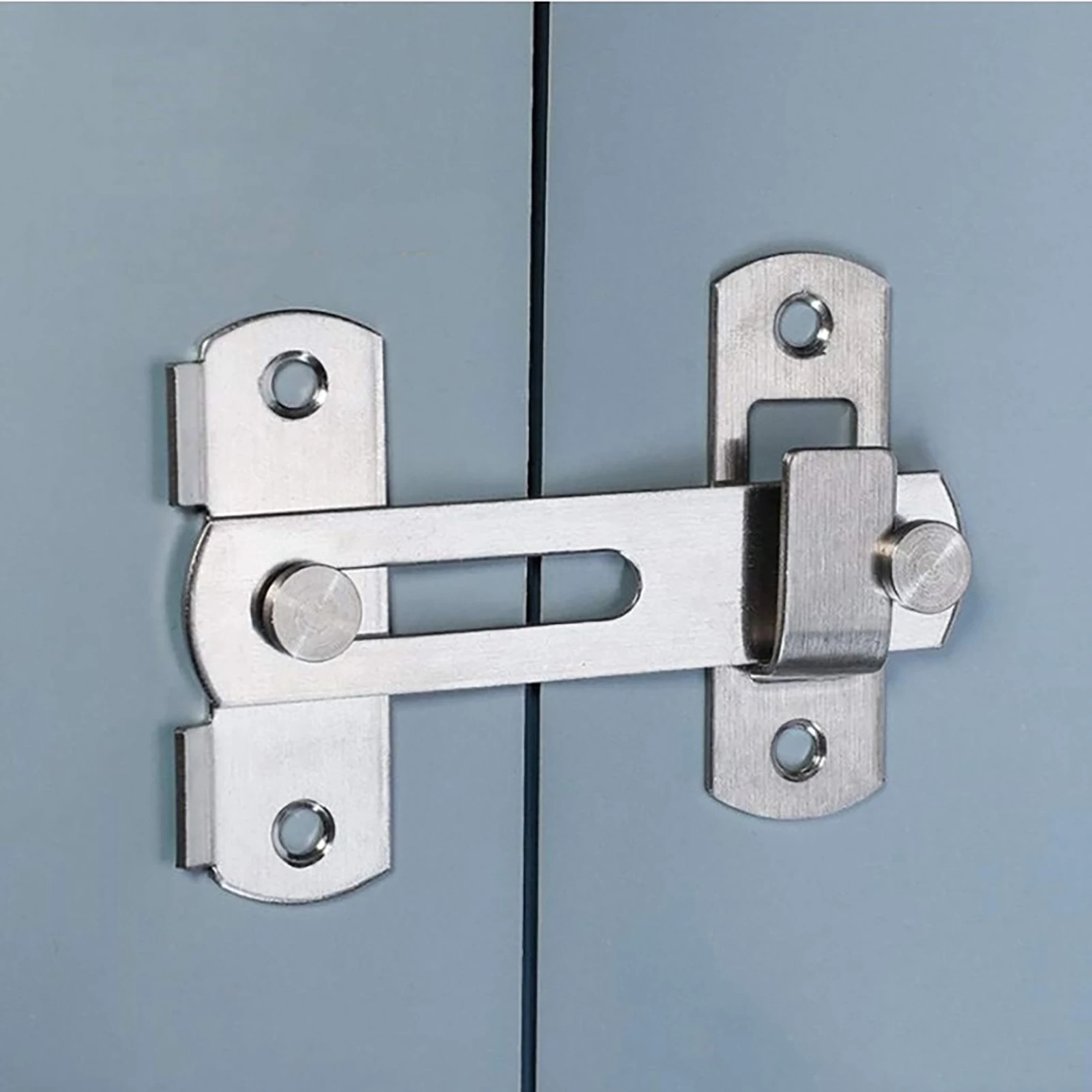 

Door Lock Guard Latch Bolt 180 Degree Stainless Steel Latch Sliding Barn Door Lock Security Hardware For Window Cabinet Home