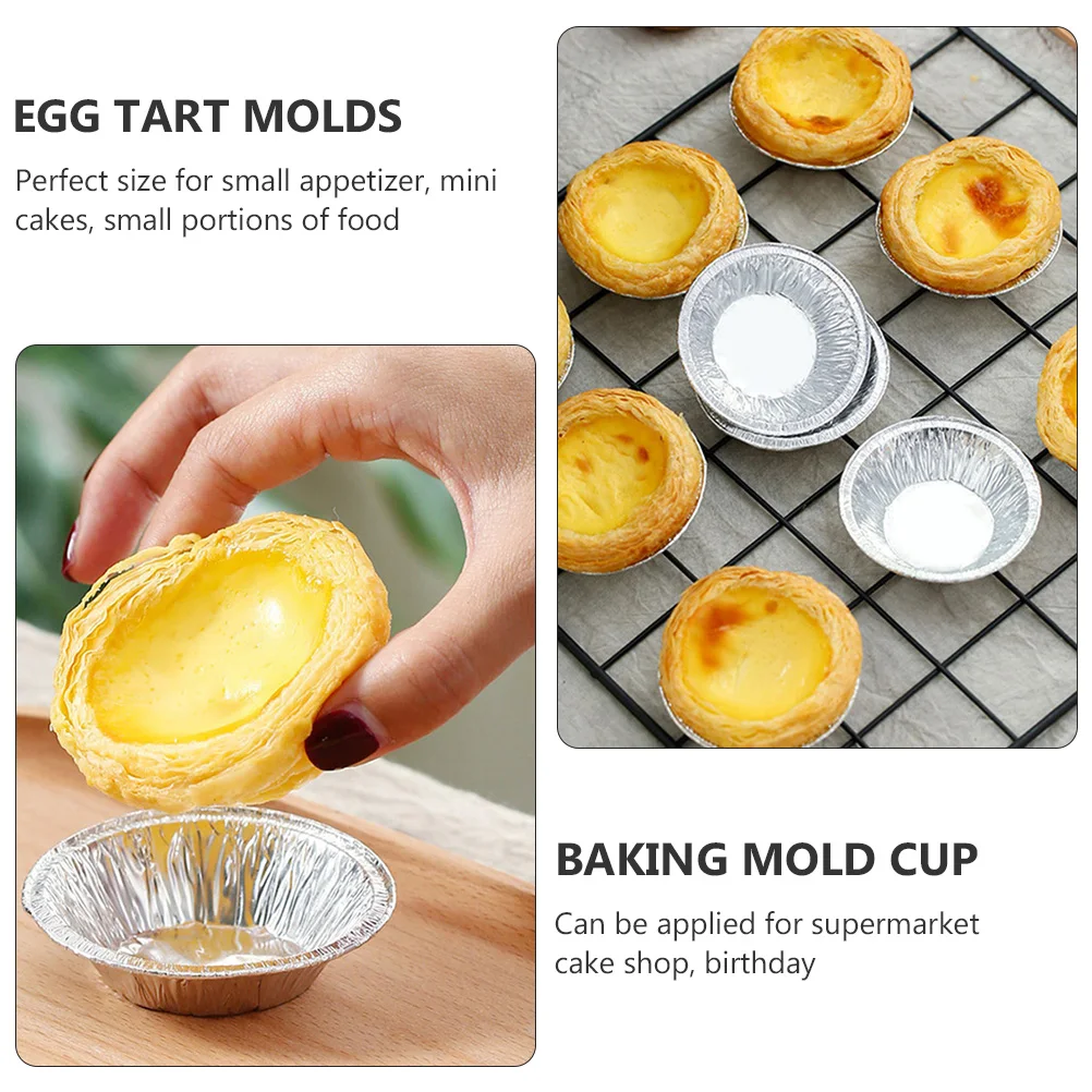 

Egg Disposable Egg Tart Pan Mold Baking Pan Mini Cupcake Mold Non Stick Tart Pans Supermarket Party