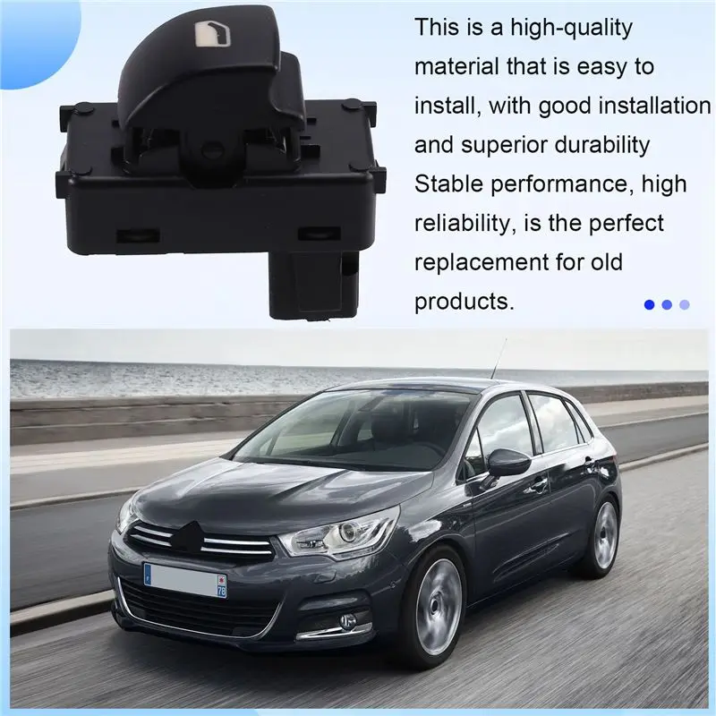 A13Z-For Citroen C4 207 6554. QL 6554QL Window Lift Lifter Switch Control Button LHD