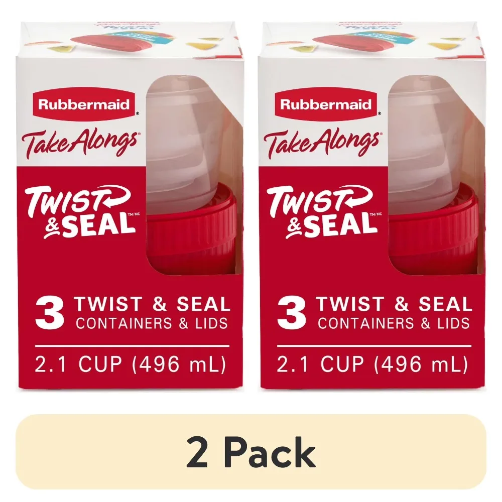 Rubbermaid Take Alongs Twist Seal Liquid Storage Containers