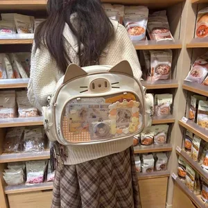 Lolita Umhängetasche für Frauen, Bonito, japanischer Stil, Katzen -Rucksäcke JK Harajuku Kpop Photokardbeutel, Frauenmode, Y2K 8 Hauptverkaufs -Rucksack K Pop - №4