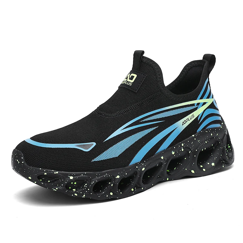 Men's Sports Shoes Summer Breathable Mesh Running Shoes Cushining Lightweight Athletic Jogging Shoes Casual Walking Footwear