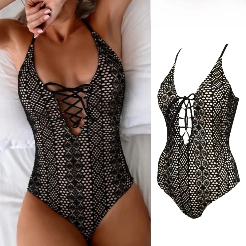 

Sexy Amber Bikini Women's Me Tie-Ba Beautiful Beach Vaion Hot Spring Swimwear with Chest Pad High Elastici Polyester...